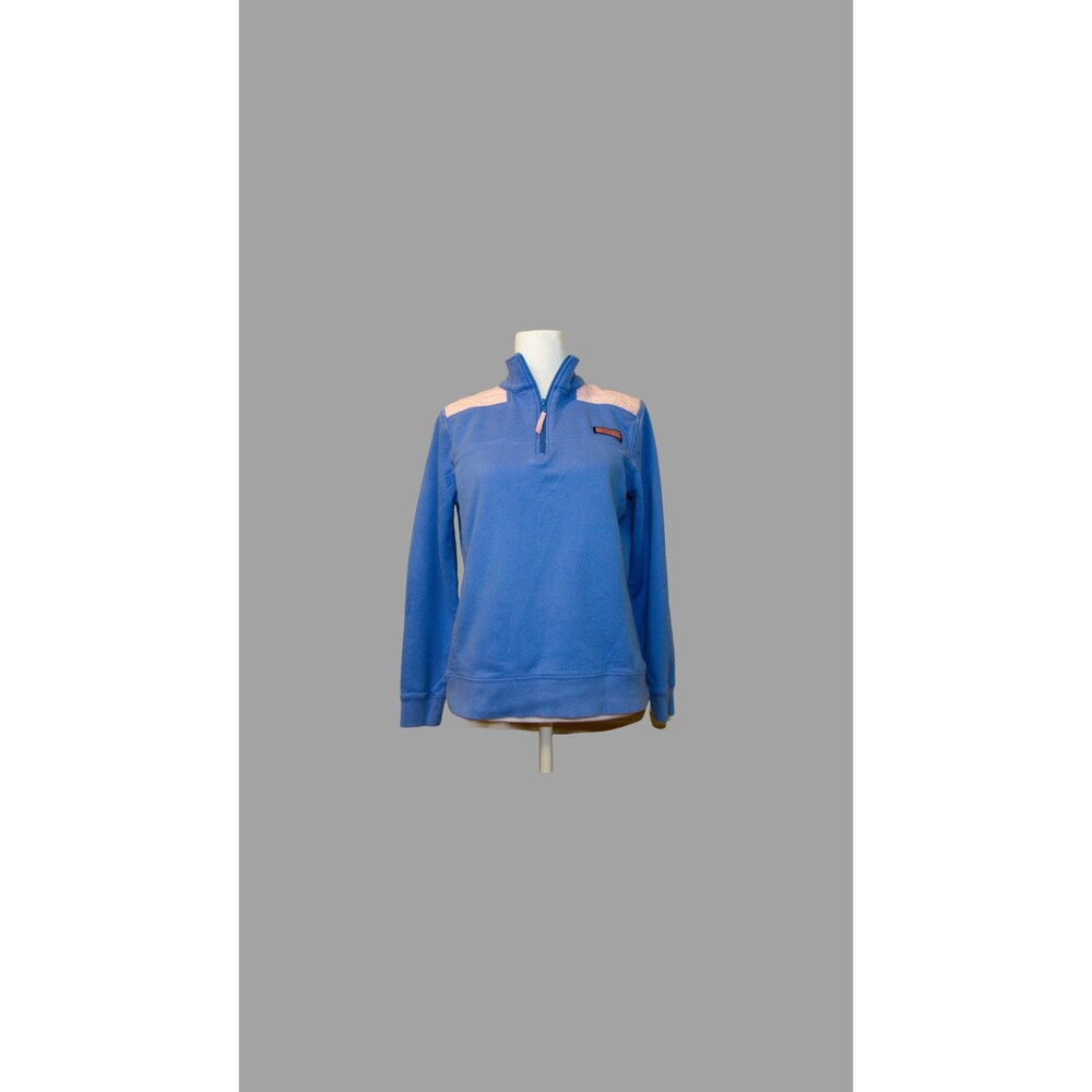 Preppy vineyard vines quarter zip pullover size S whale design